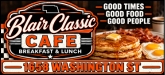 Blair Classic Cafe Sponsorship Banner